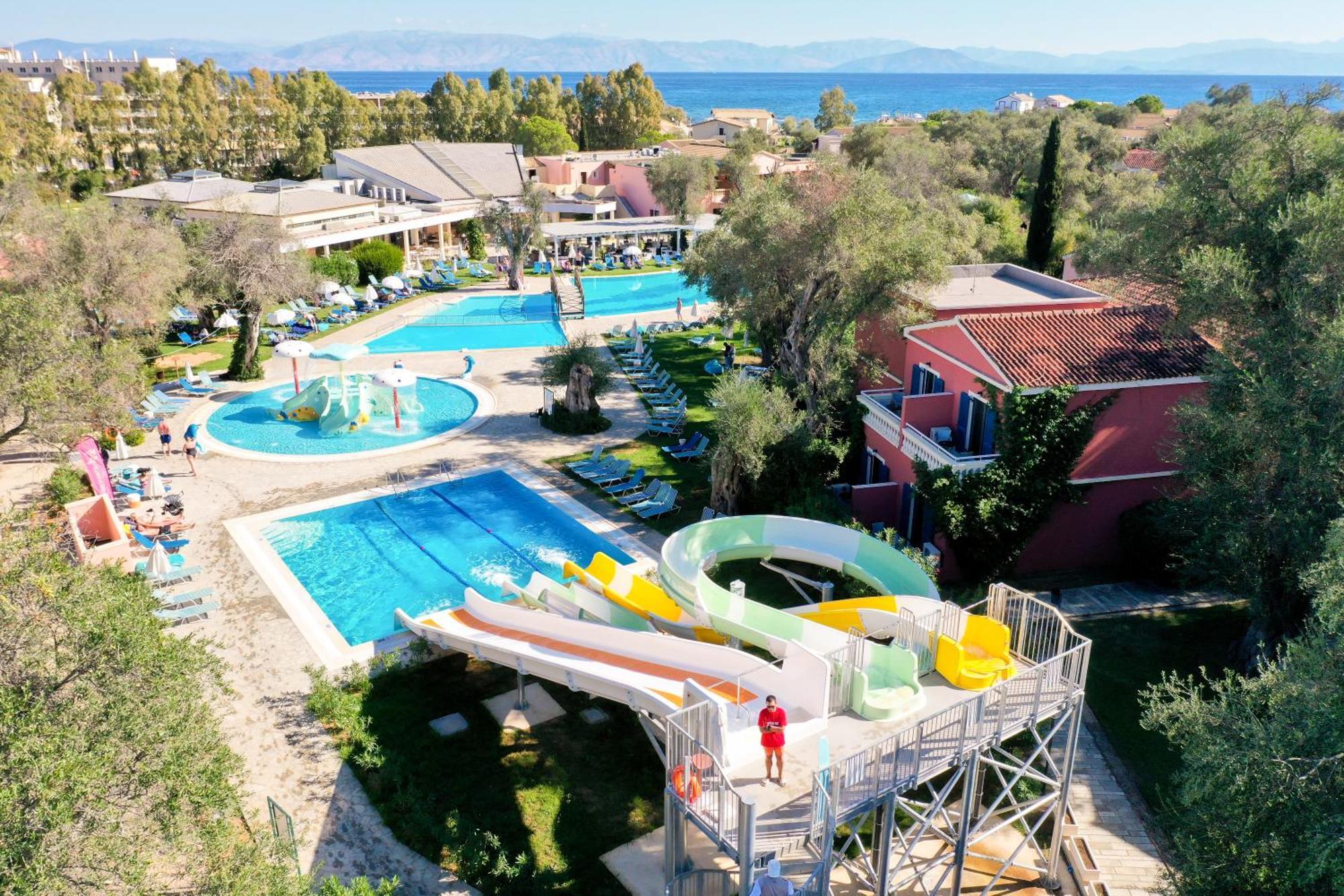 Sentido Apollo Palace Mesongi Exterior photo Aerial view of the hotel